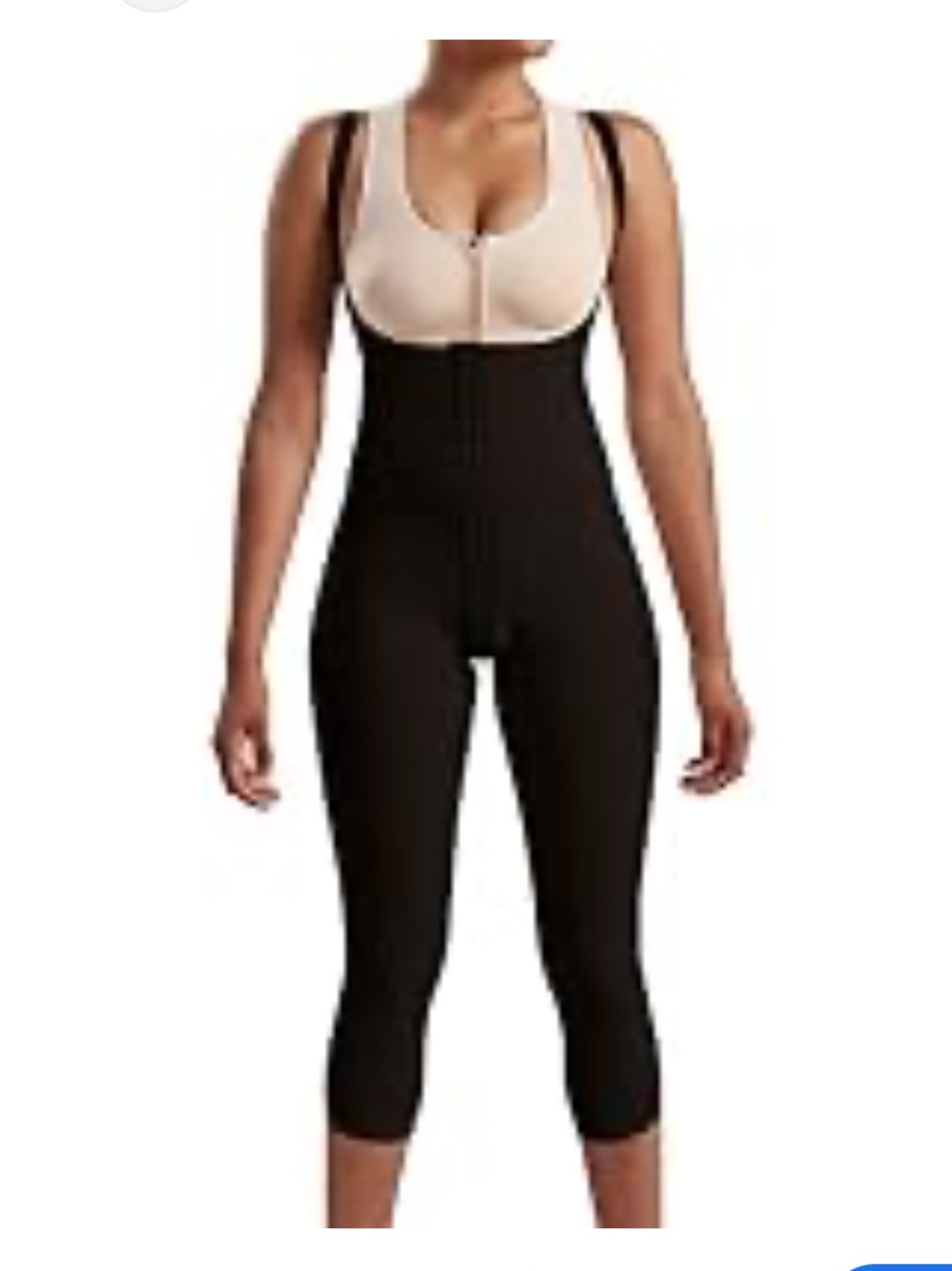 Marena recovery Black Full-Body Shaping Jumpsuit post surgery compression  XL